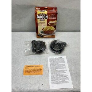 Perfect Bacon Bowl - As Seen On Tv - Set Of 2 New In Box Bowls